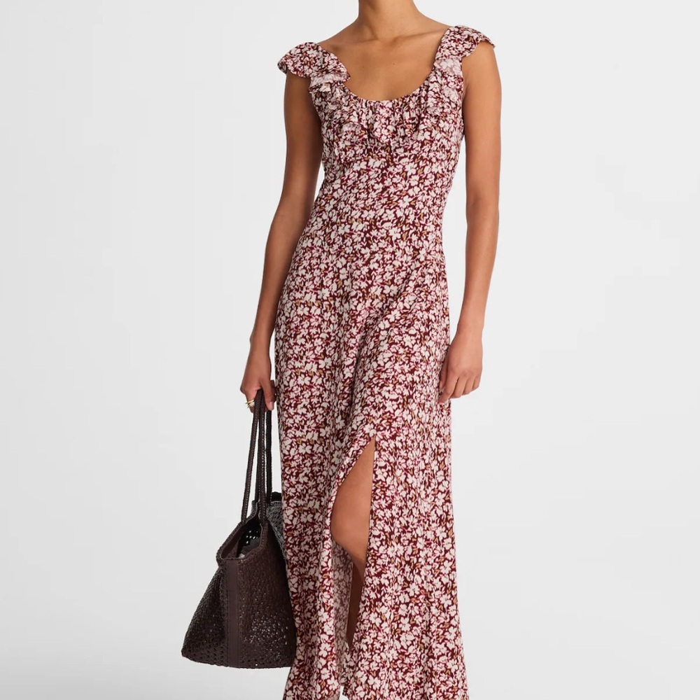 ☀️ New! MADEWELL Ruffled Scoopneck Maxi Dress in Floral - Picture 2 of 16